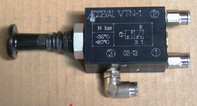 KIT VALVE 3/2 V B.E/AM NOIR ELEV ESSIEU