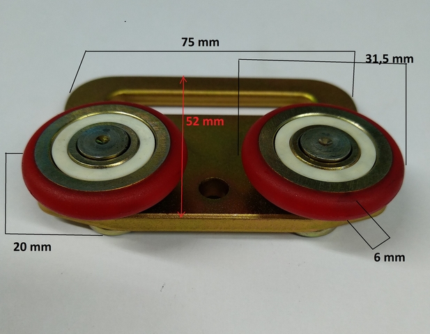 ROULETTE DE BACHE LATERAL DOUBLE SLIMLINER-HAUT