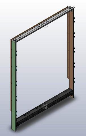 CADRE ARRIERE PORTES EXT. FOURGON MONOBLOCK LT