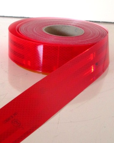 RUBAN REFLECHISSANTE ROUGE AU METRE