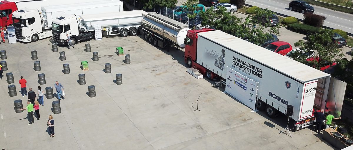 Two latest generation Lecitrailer semi-trailers present at the Scania Driver Competition 2019 held in Bulgaria
